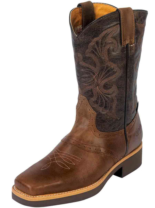 Establo Roper Men's Rustic Work Boot - Square Toe