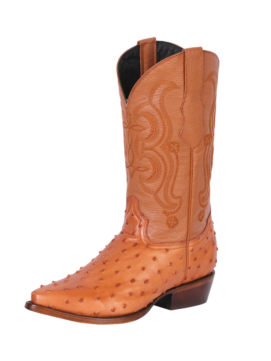 Ostrich Engraved Cowboy Boot