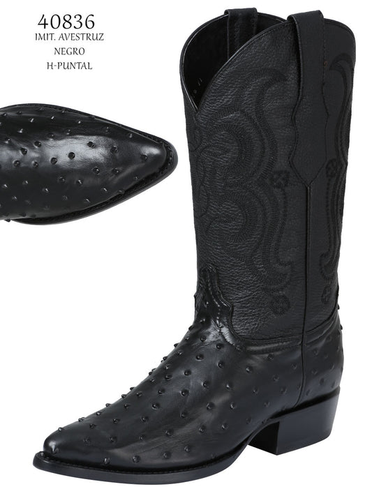 Ostrich Engraved Cowboy Boot ZD40836