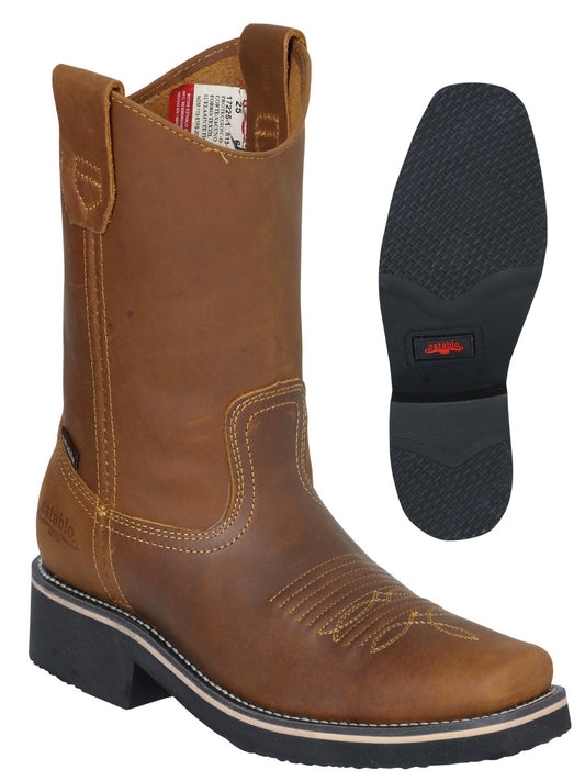 Establo Men's Mango Work Boot - Square Toe