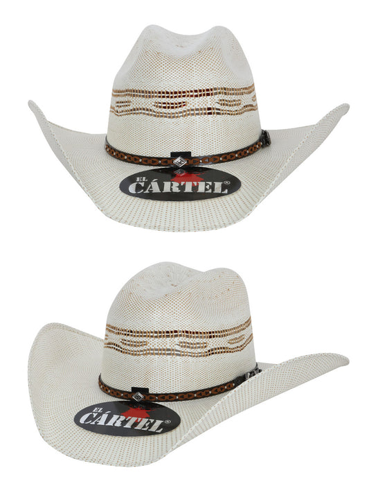 Sombrero Vaquero El Senor de los Cielos Ivory/Tang 100X Horma Horse ZD41642