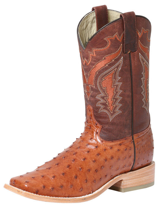 Brandy Full Quill Ostrich Boot Last Texas ZD42152